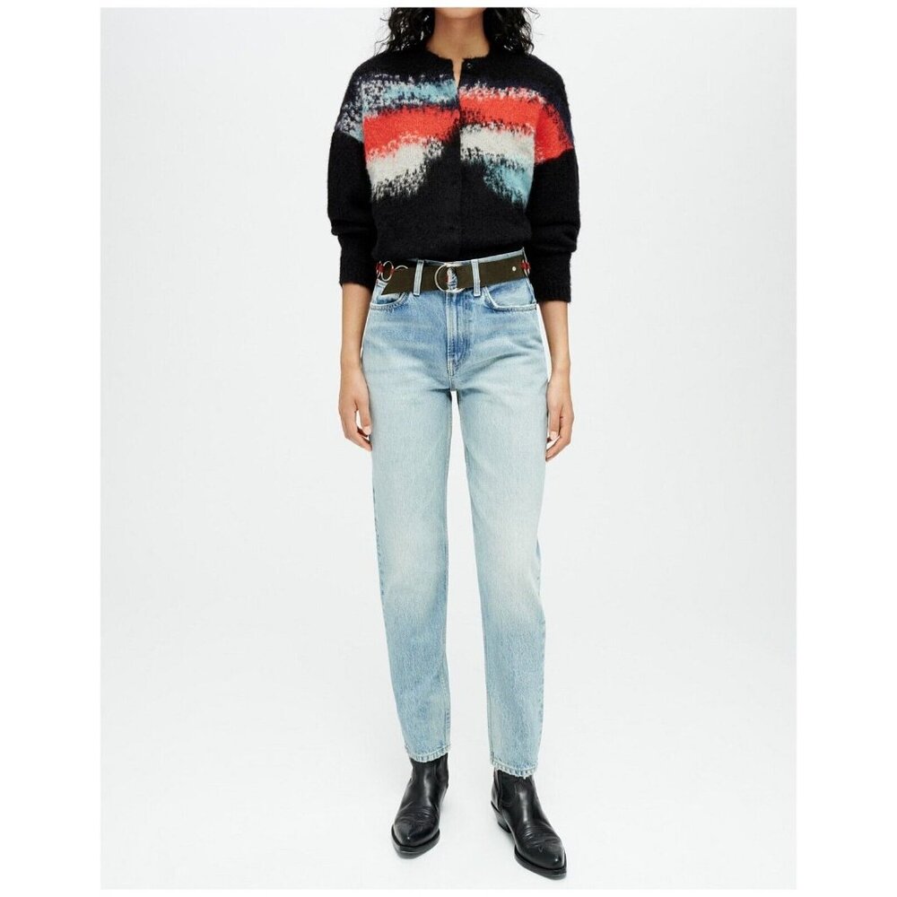 Re/Done Womens Taper High Waist‎ Jeans 'Favorite Bleu" Size 25 Retro 100% Cotton